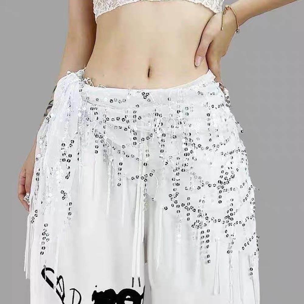 Street Fashion India - Ceinture de danse orientale à paillettes,