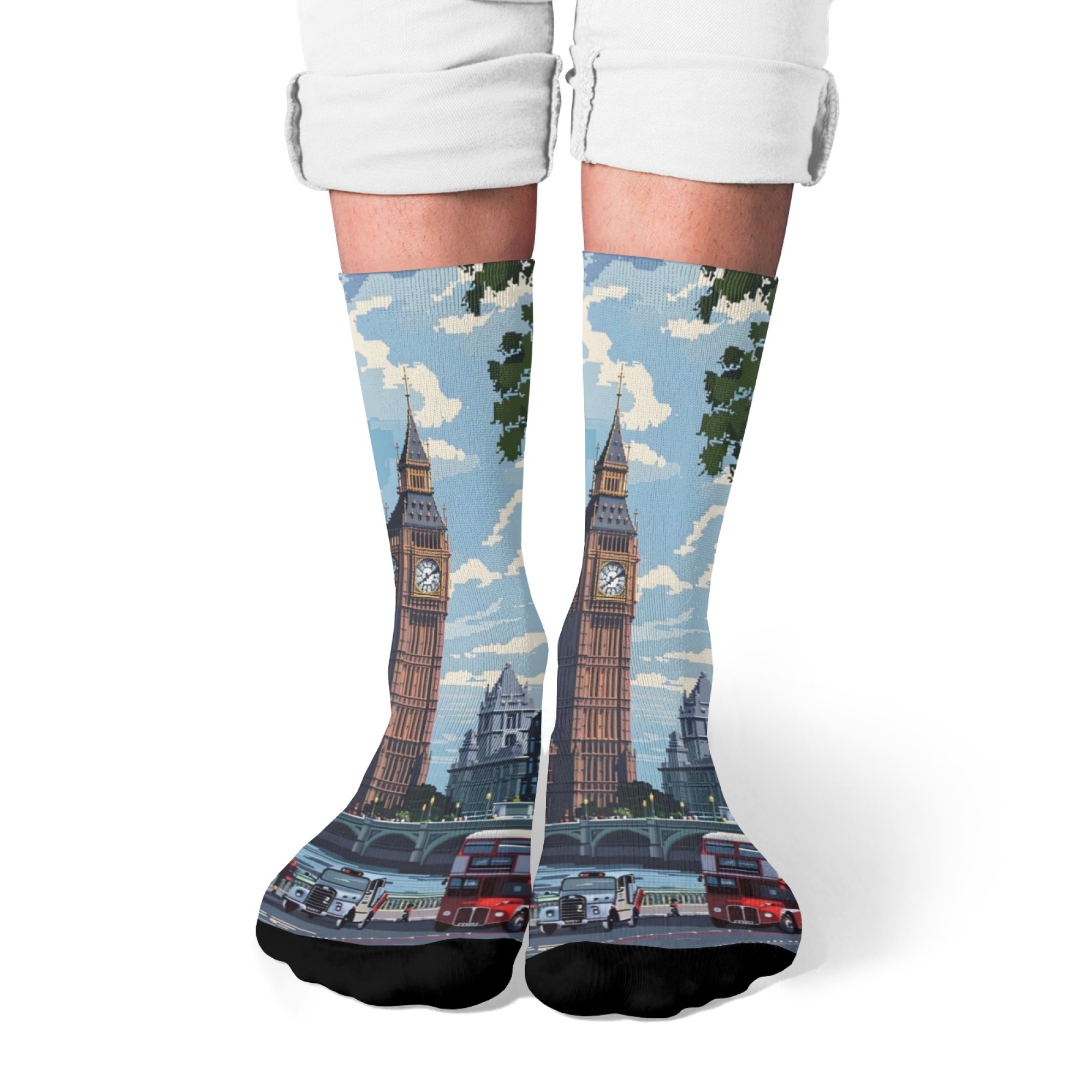 Street Fashion In London - Chaussettes pour hommes style BD, motif