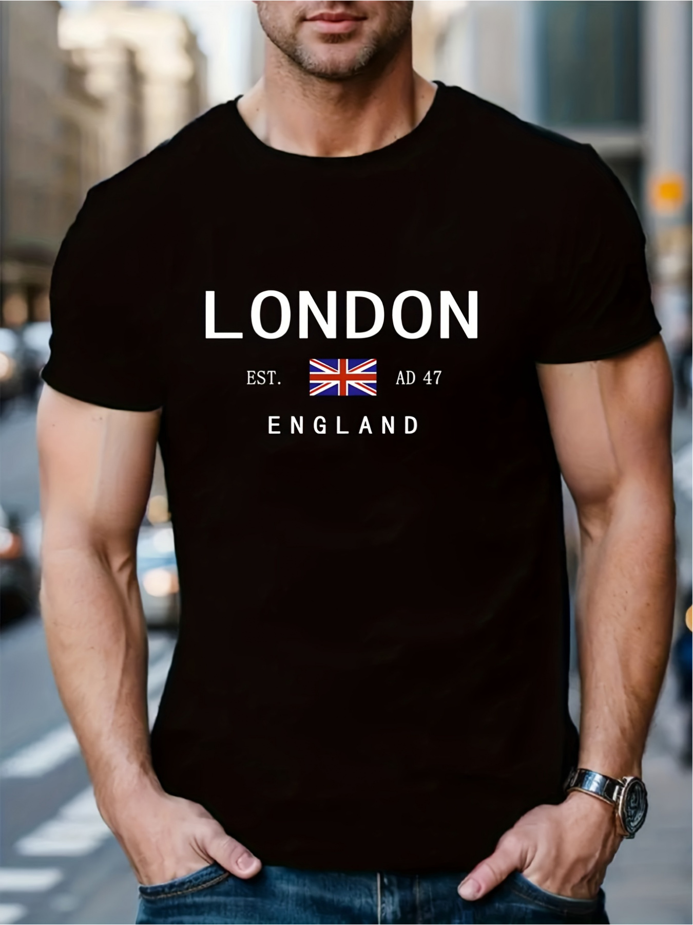 Street Fashion In London - T-shirt imprimé London ENGLAND pour hommes