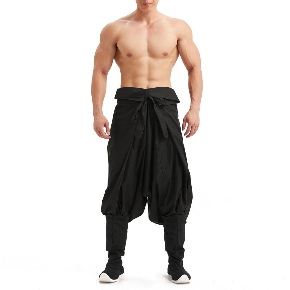 Street Fashion In Chinese - Pantalon décontracté pour homme style Hanfu