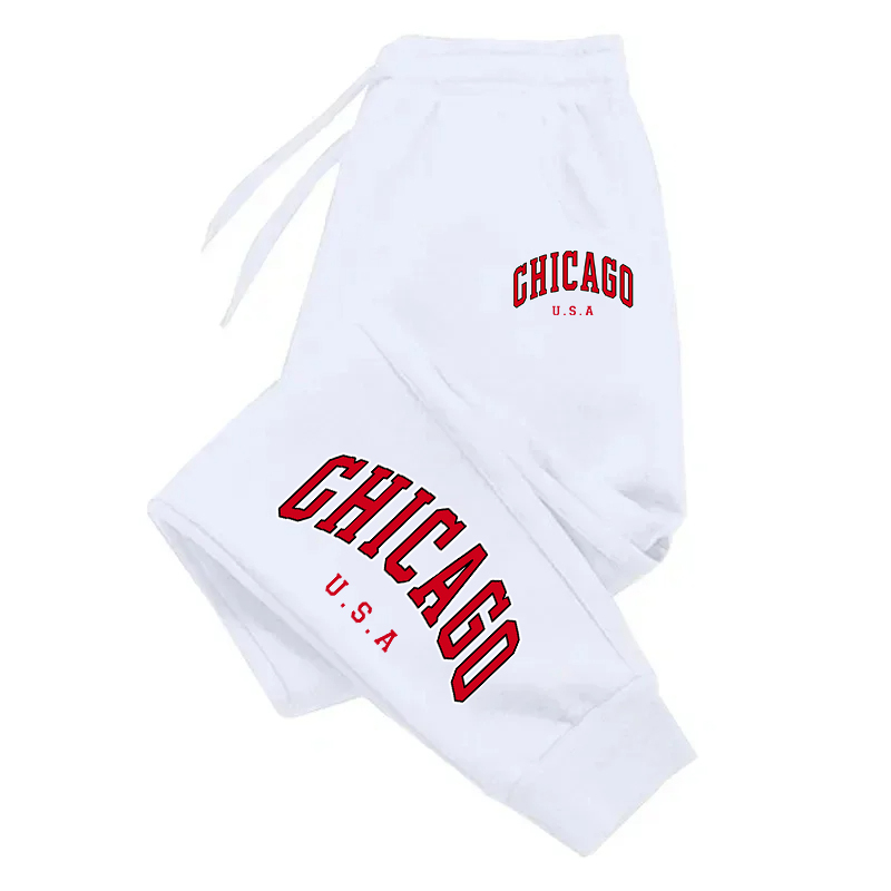 Street Fashion Chicago - Chicago U.S.A. Pantalon Basique Décontracté pour