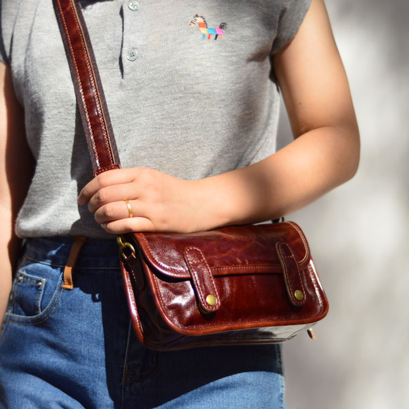 Street Fashion Com - Sac à bandoulière décontracté en cuir