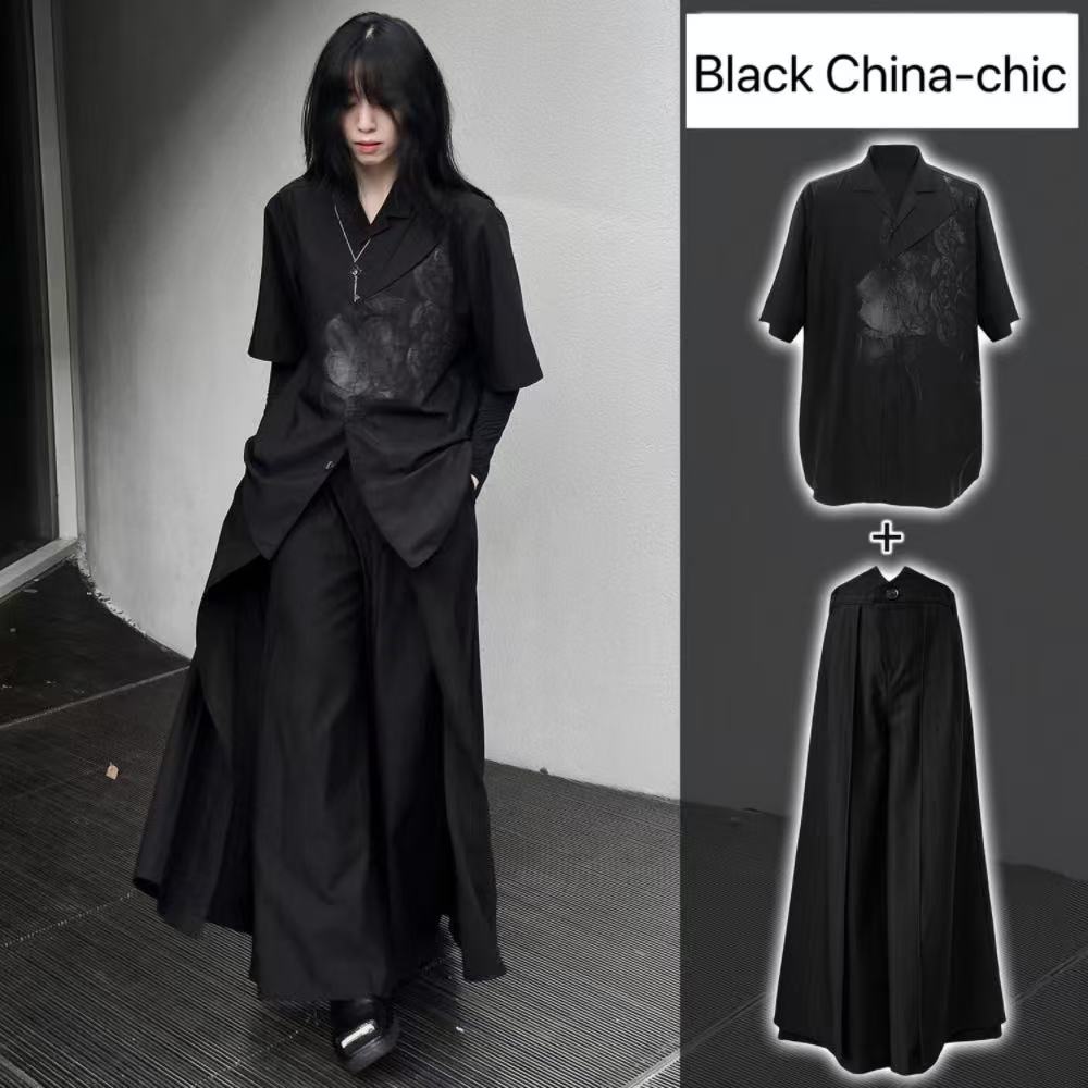 Cool noir nouveau Style chinoi - Street Fashion In Chinese avis et prix