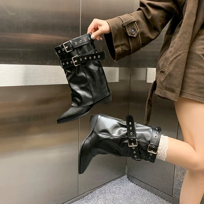 2025 bout pointu femmes bottes - Street Fashion Trends 2025 avis et prix