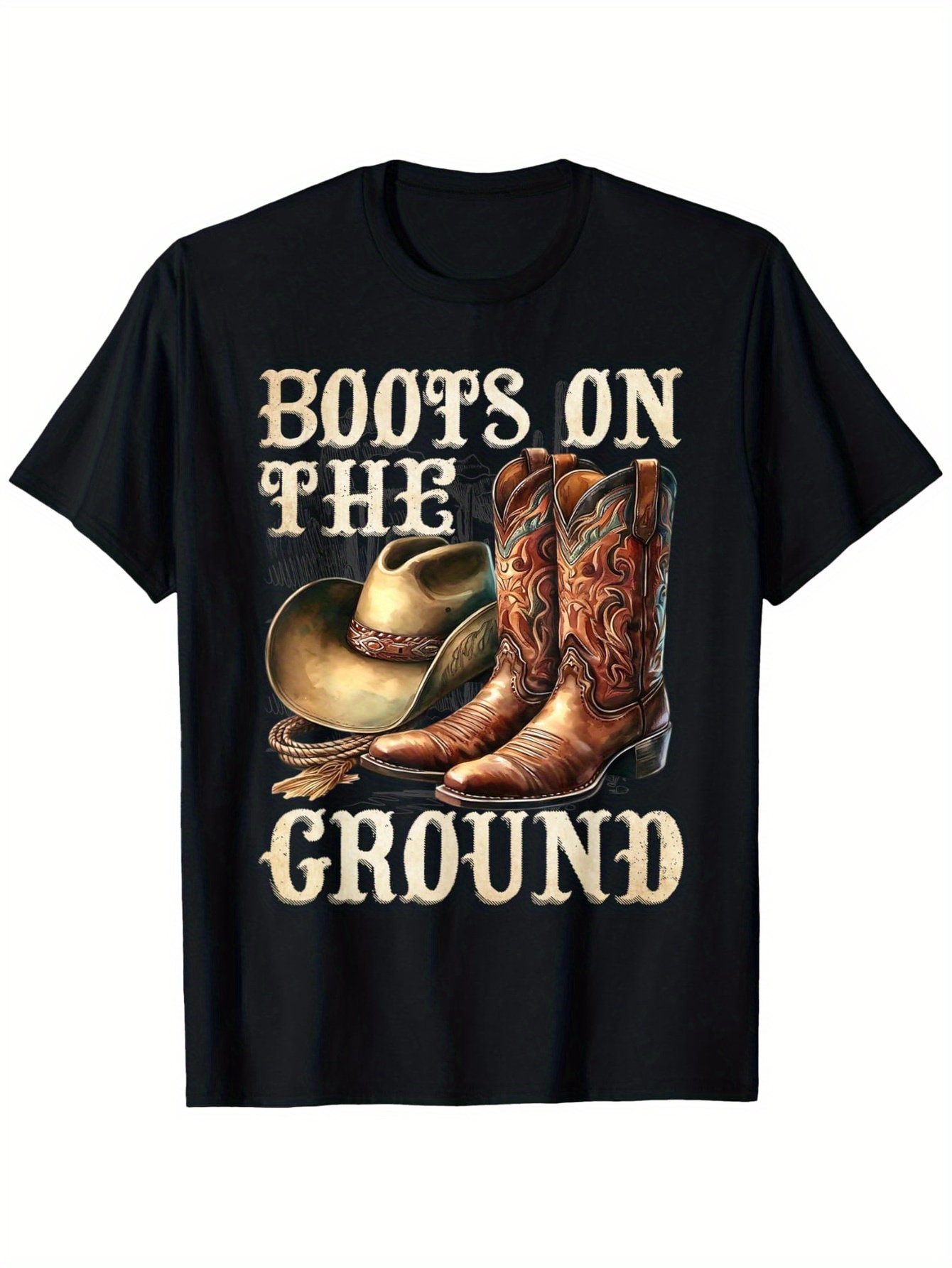 T-shirt Boots On The Ground Bo - Street Fashion Com avis et prix