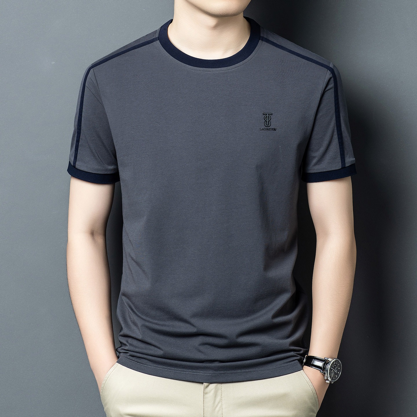 T-shirt noir d'été pour homme, - Street Fashion In Chinese avis et prix