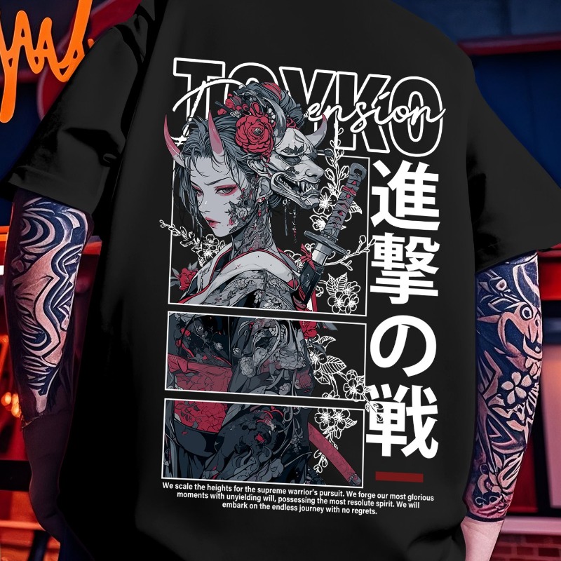 T-shirt unisexe décontracté po - Japanese Street Fashion Female avis et prix