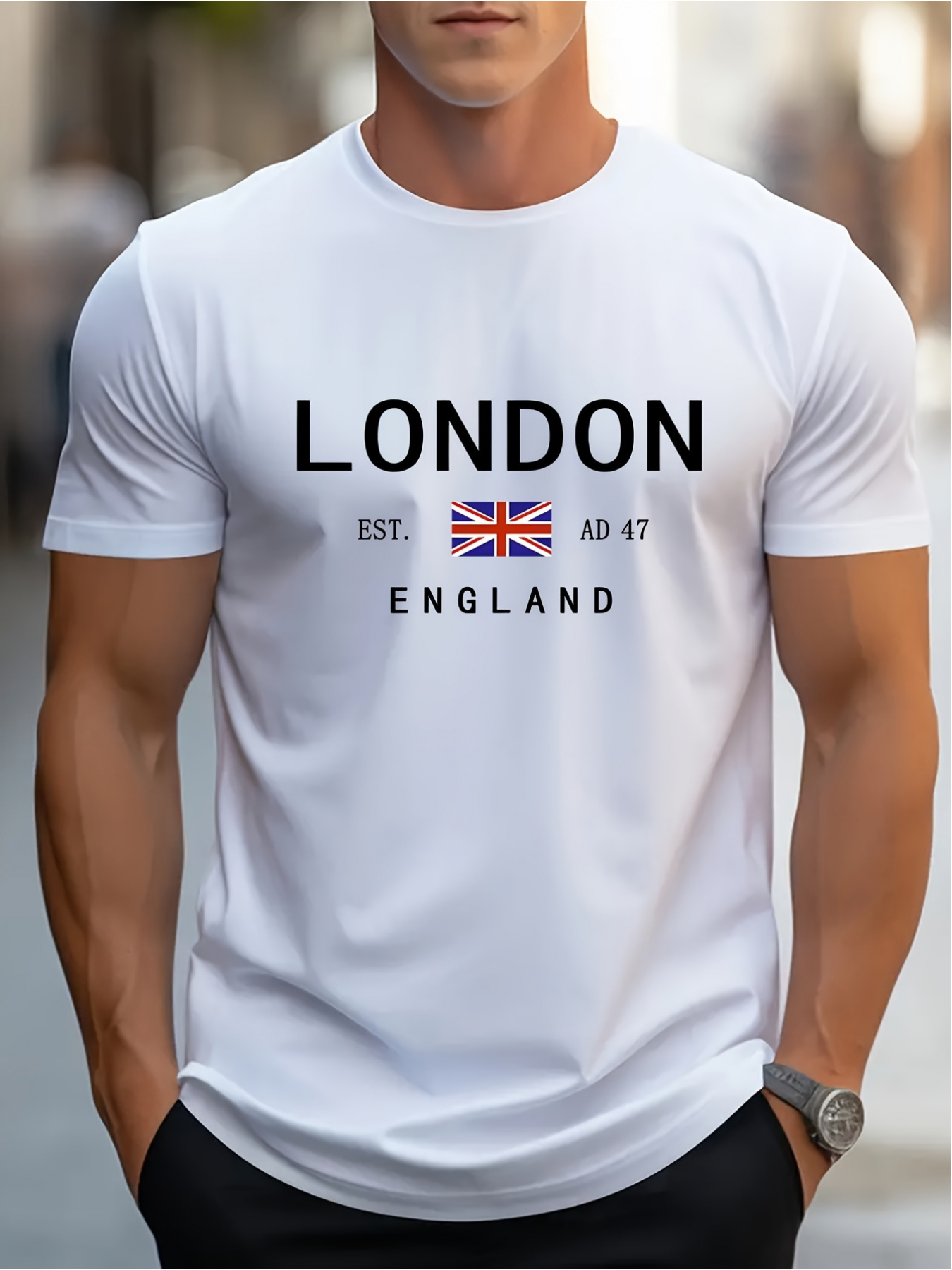 T-shirt imprimé London ENGLAND - Street Fashion In London avis et prix