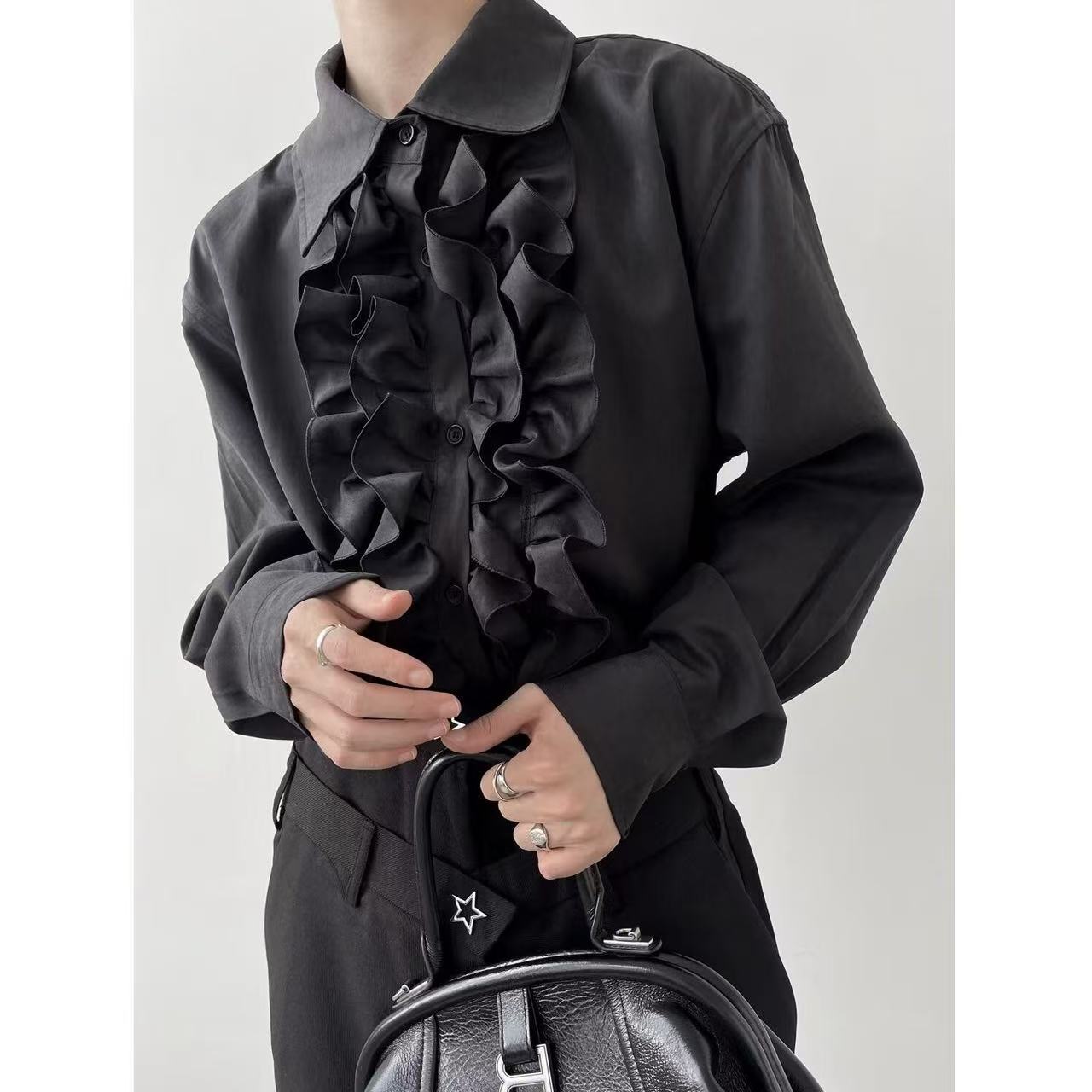 Niche Bisex Lotus Edge Tops No - Street Fashion In Chinese avis et prix