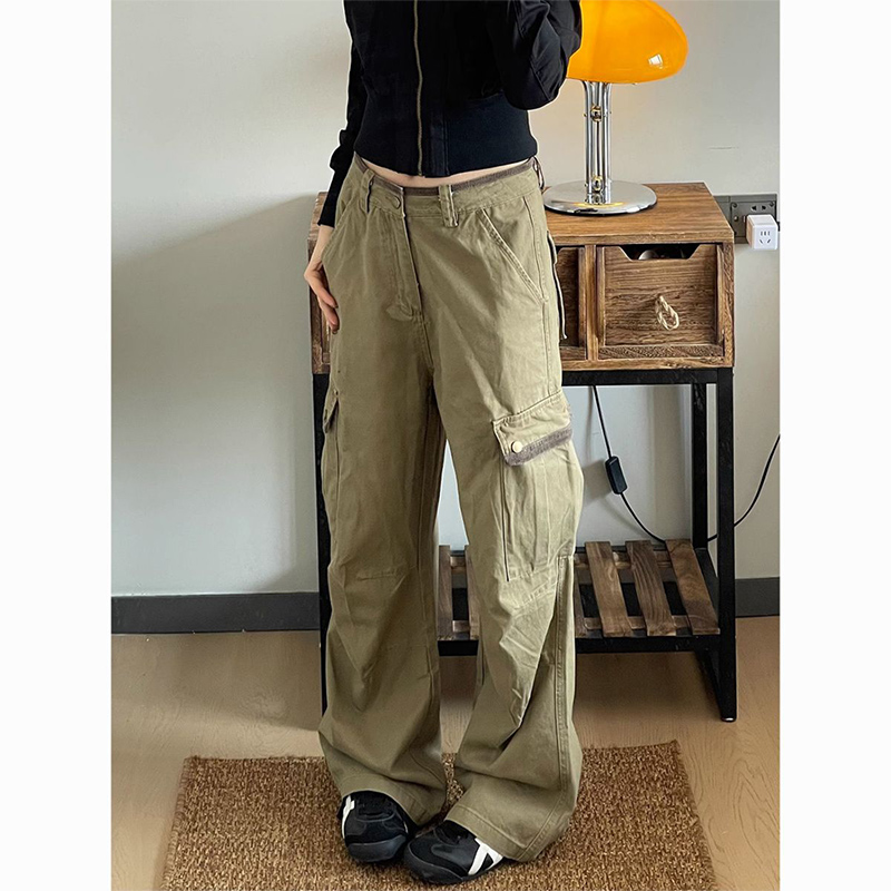 Nouveau Baggy kaki Cargo panta - Japanese Street Fashion Female avis et prix