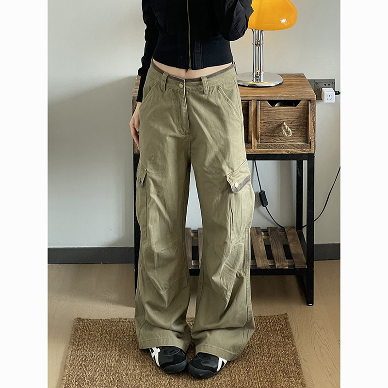 Nouveau Baggy kaki Cargo panta - Japanese Street Fashion Female avis et prix