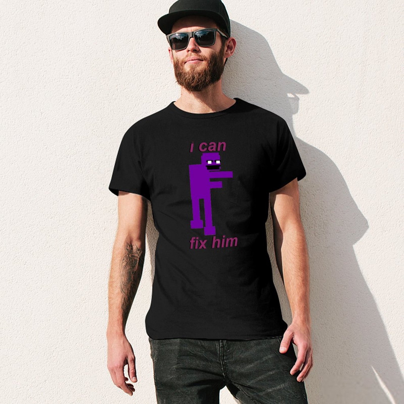 T-shirt Purple Guy I can fix h - Street Fashion For Short Guys avis et prix