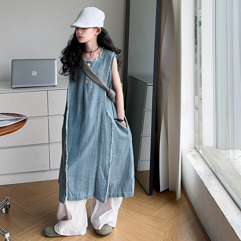 Robes d'été en Denim pour enfa - Girl Fashion Street avis et prix
