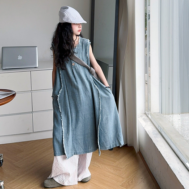 Robes d'été en Denim pour enfa - Girl Fashion Street avis et prix