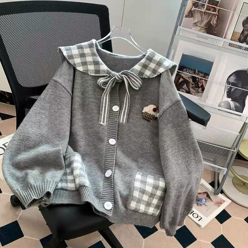 Cardigan tricoté rétro doux po - Japanese Street Fashion Female avis et prix