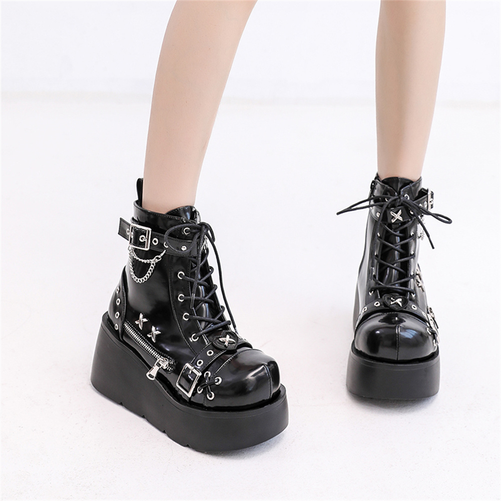 Bottines gothiques à plateform - Girl Fashion Street avis et prix