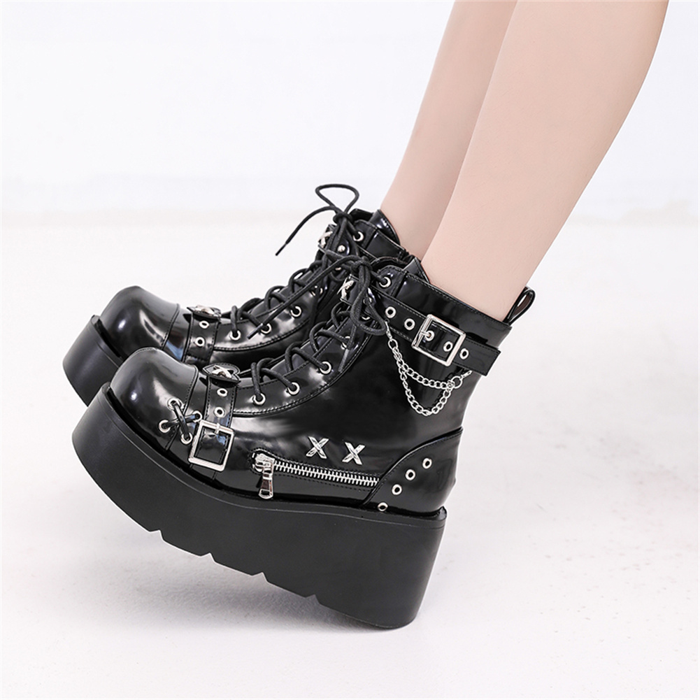 Bottines gothiques à plateform - Girl Fashion Street avis et prix